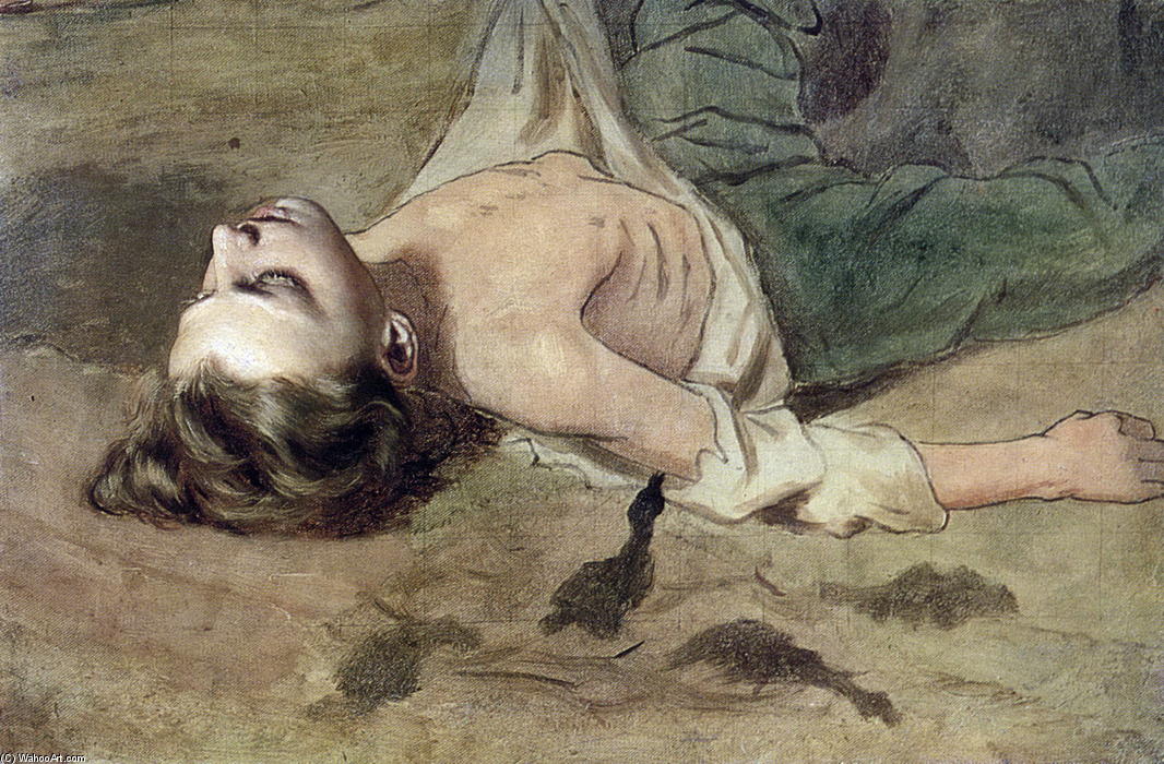 Etude Lying To The Boy's Painting 'the Court Pugachev' — Vasily Grigoryevich Perov