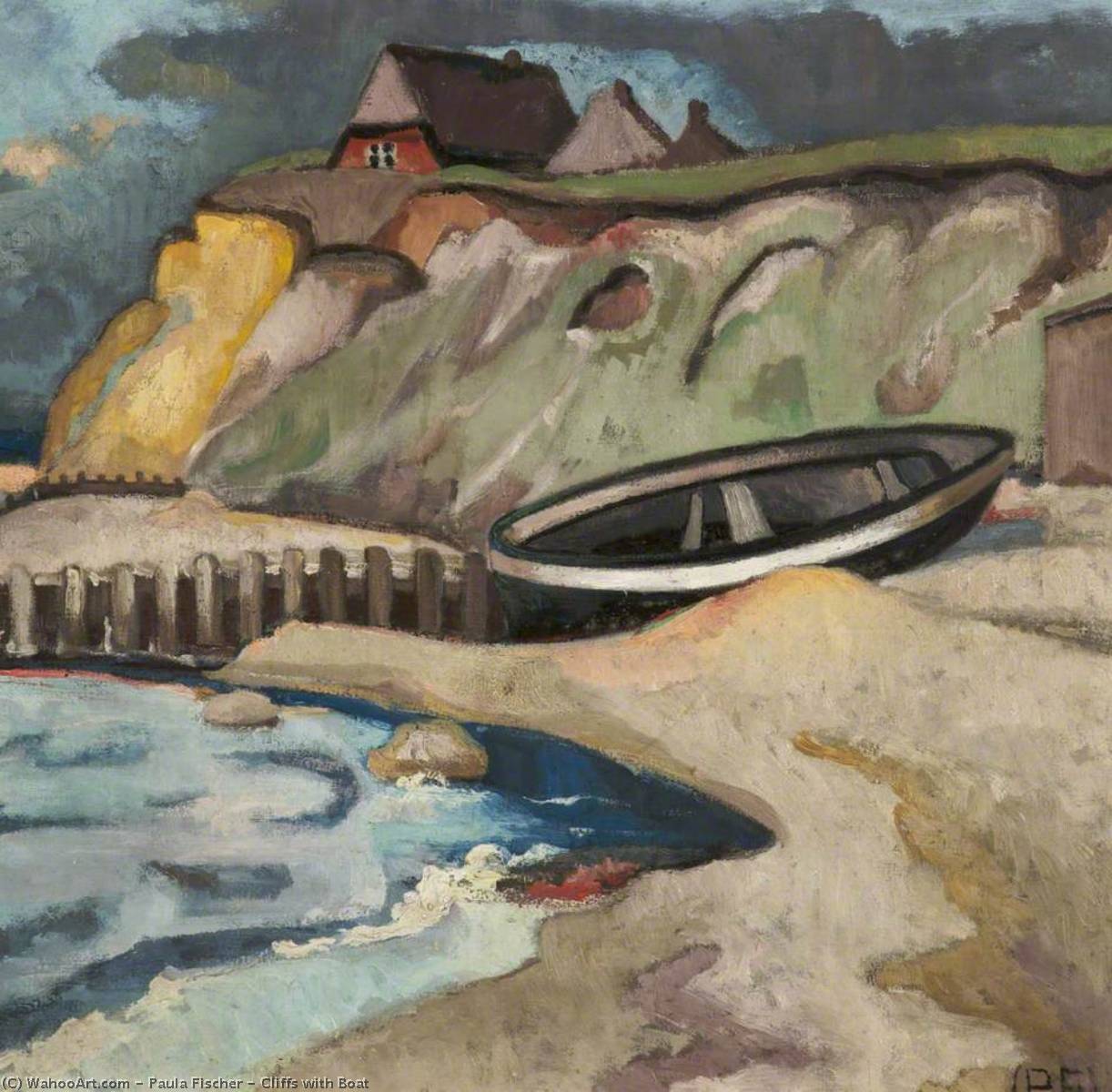 Cliffs With Boat — Paula Fischer