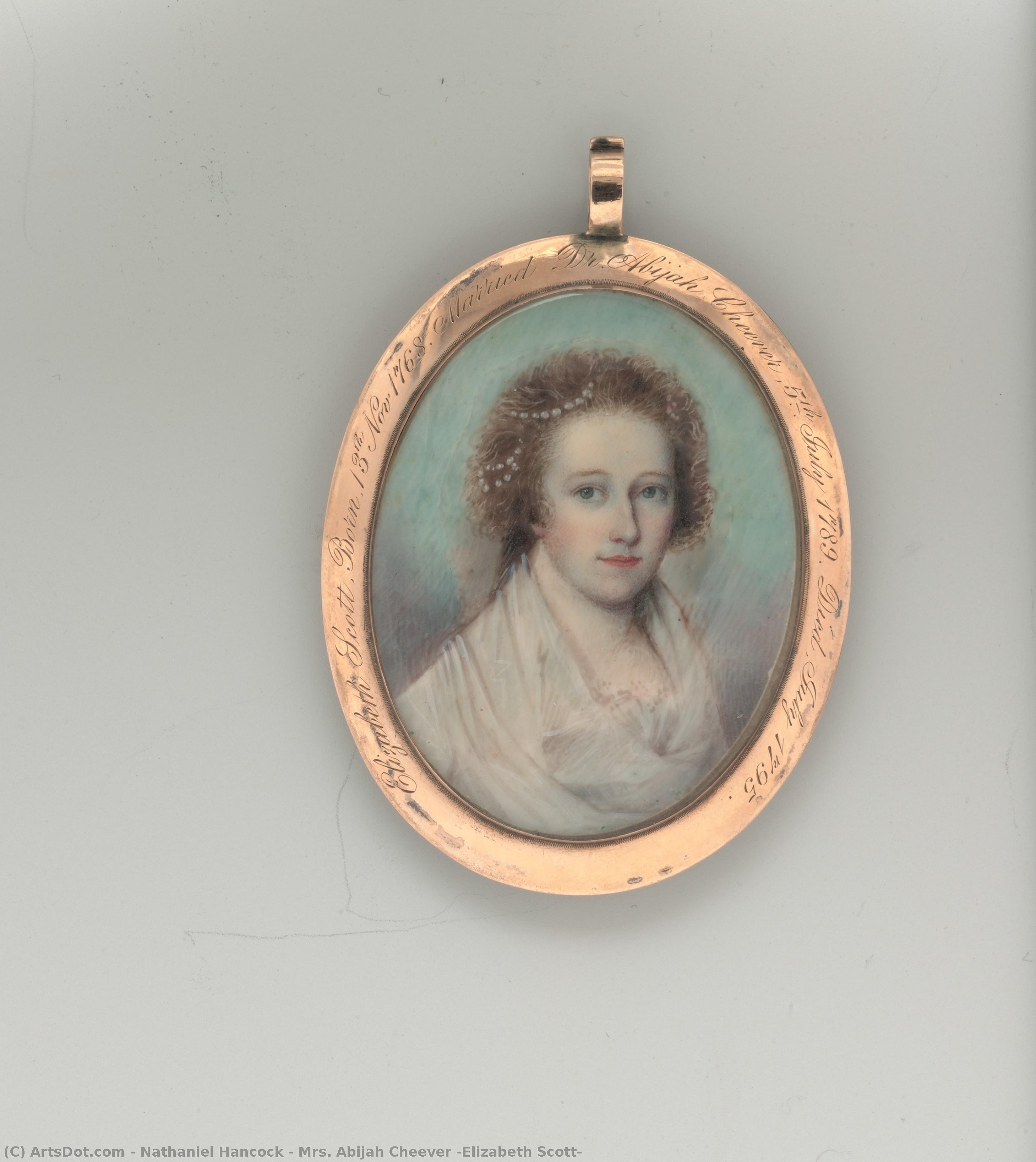 Mrs. Abijah Cheever (elizabeth Scott) — Nathaniel Hancock