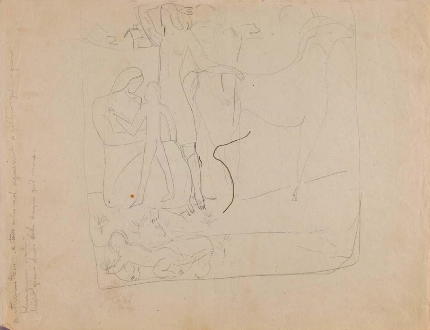 (family And Horse, Crawling Baby) — Marguerite Zorach