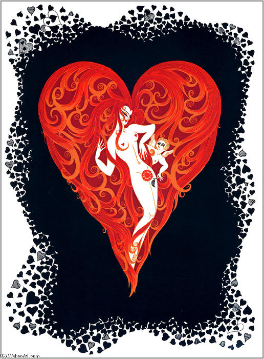 The Aces Hearts — Erté