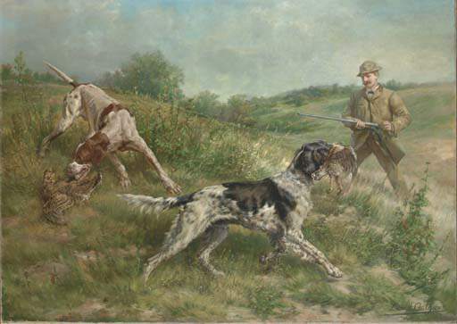 Hunting In An Upland Landscap — Edmund Henry Osthaus
