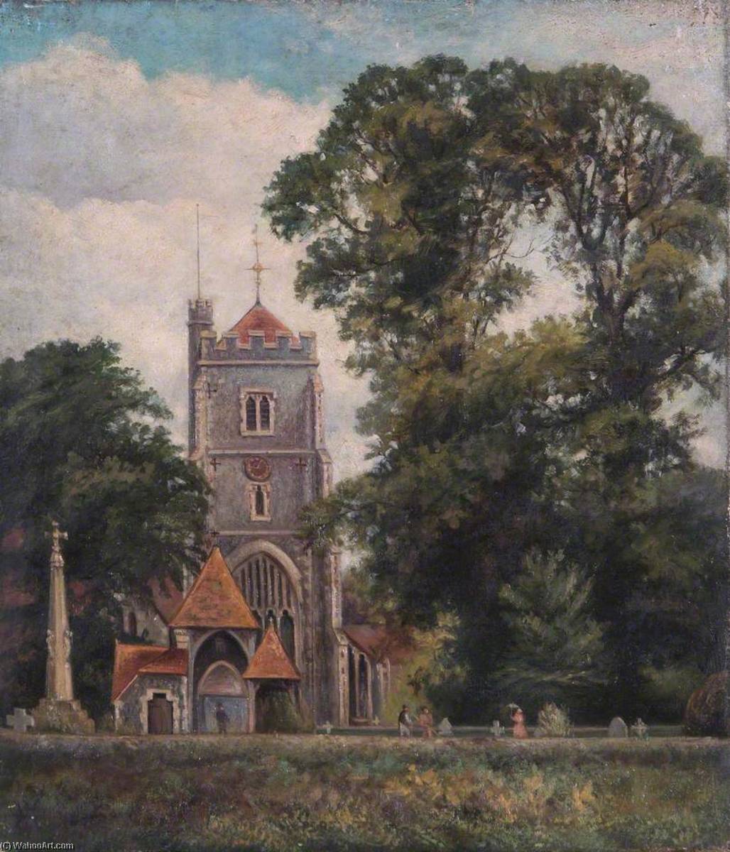 Beddington Church With Lychgate, Croydon, Surrey — William Henry Hope
