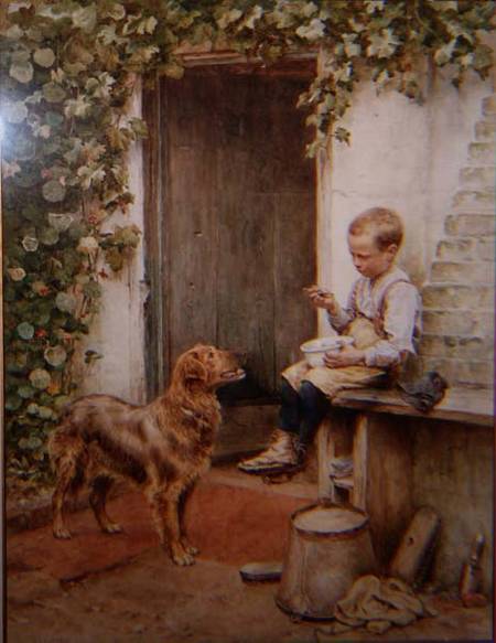 Waiting For Titbits — Henry James Johnstone