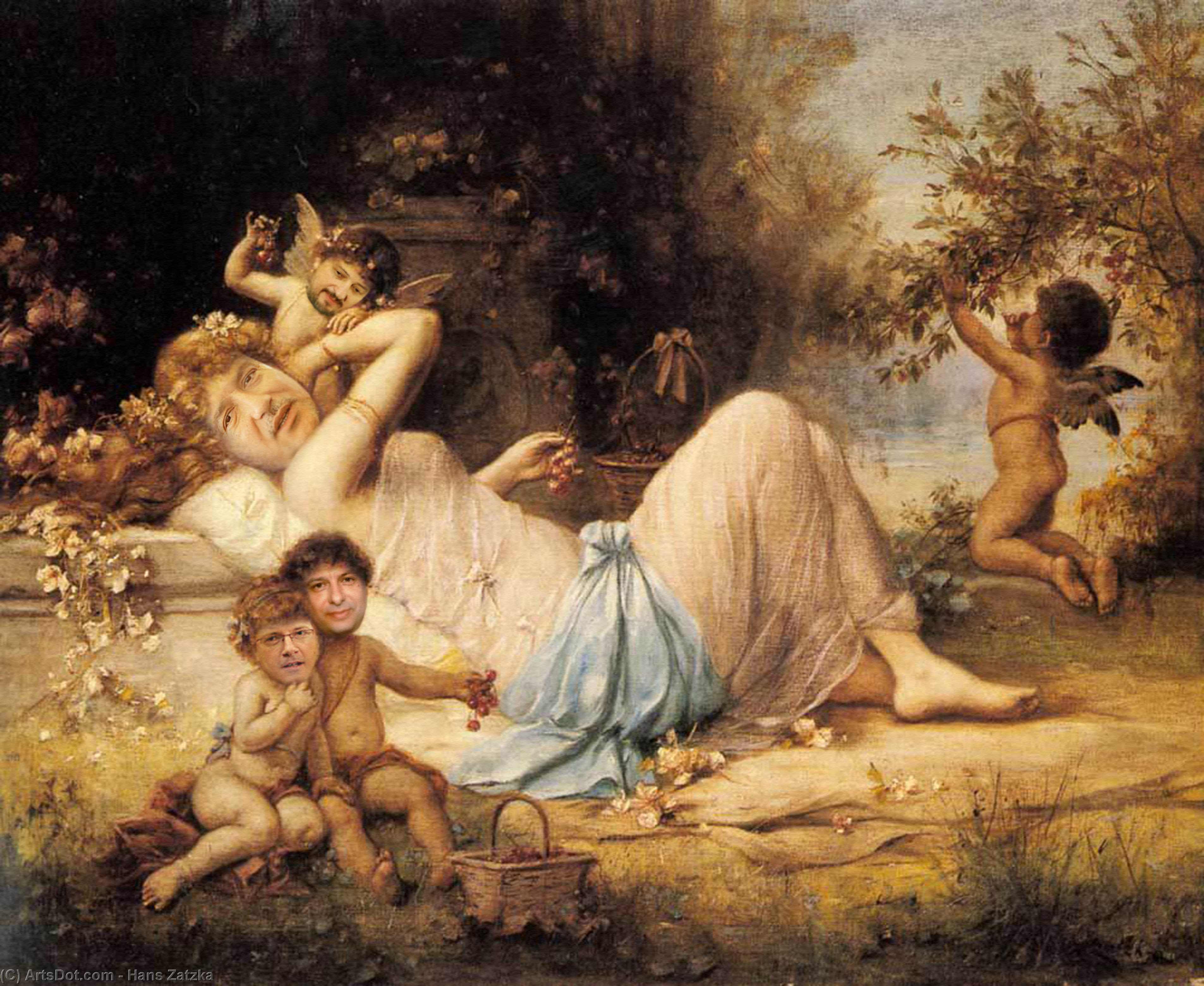 Venus And Her Attendants — Hans Zatzka
