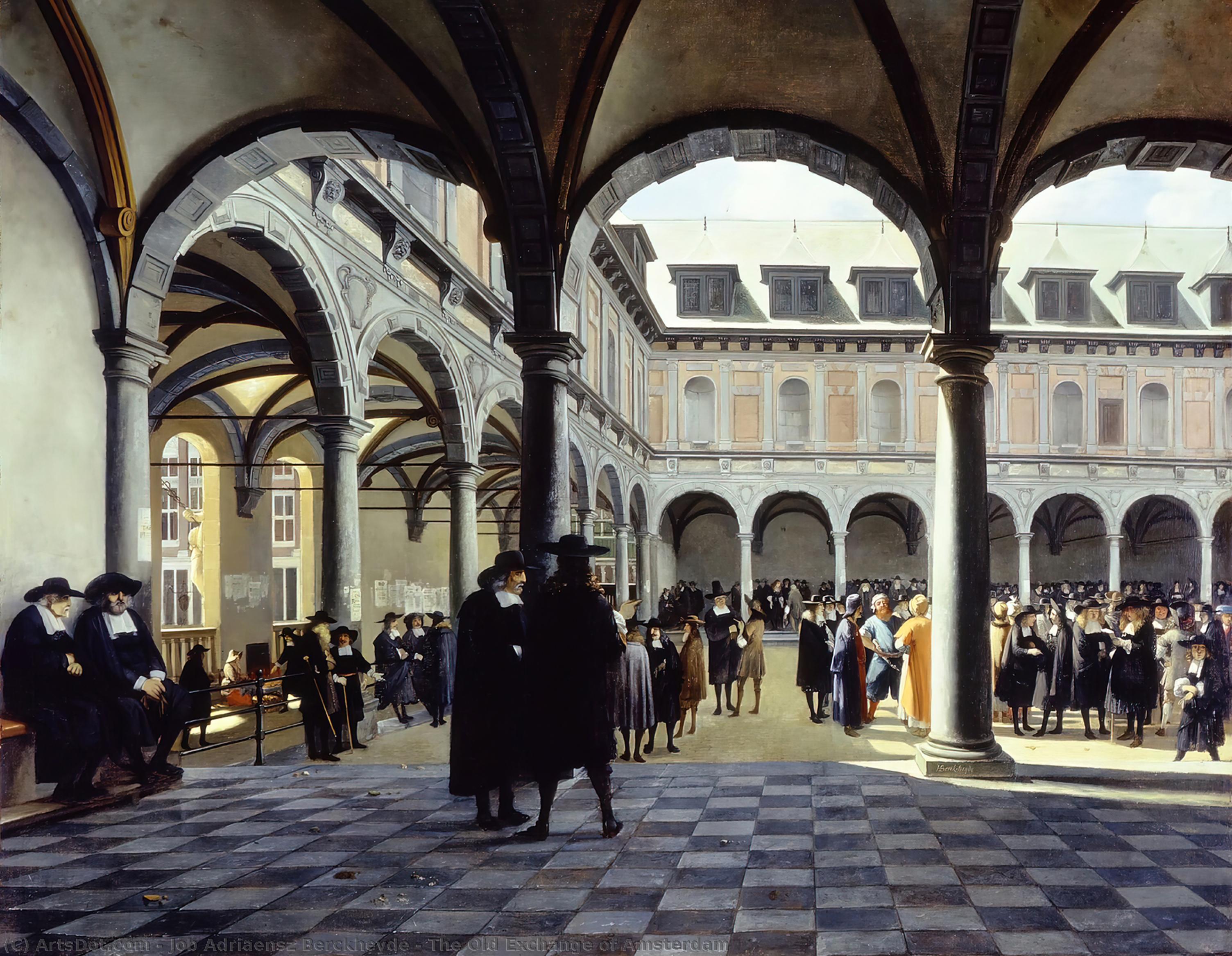 The Old Exchange Of Amsterdam — Job Adriaensz Berckheyde