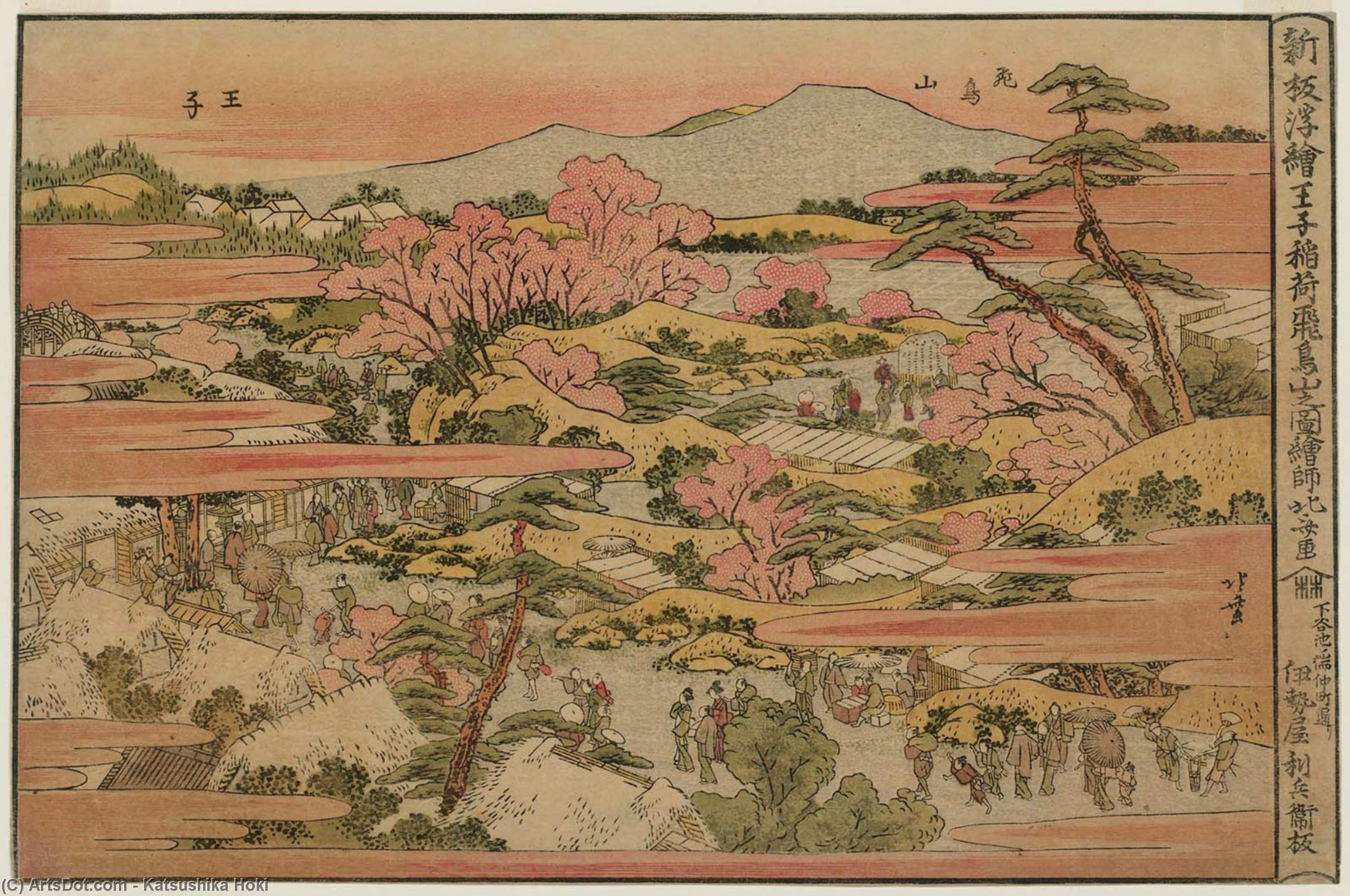 View Of The Inari Shrine At Ôji And Asuka Hill — Katsushika Hokusai