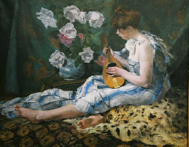 Joueuse De Mandoline — Henri Stanislas Rouart