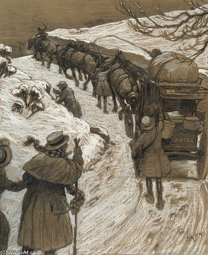 Driving The Coach Up The Snowy Lane — Beatrice Parsons