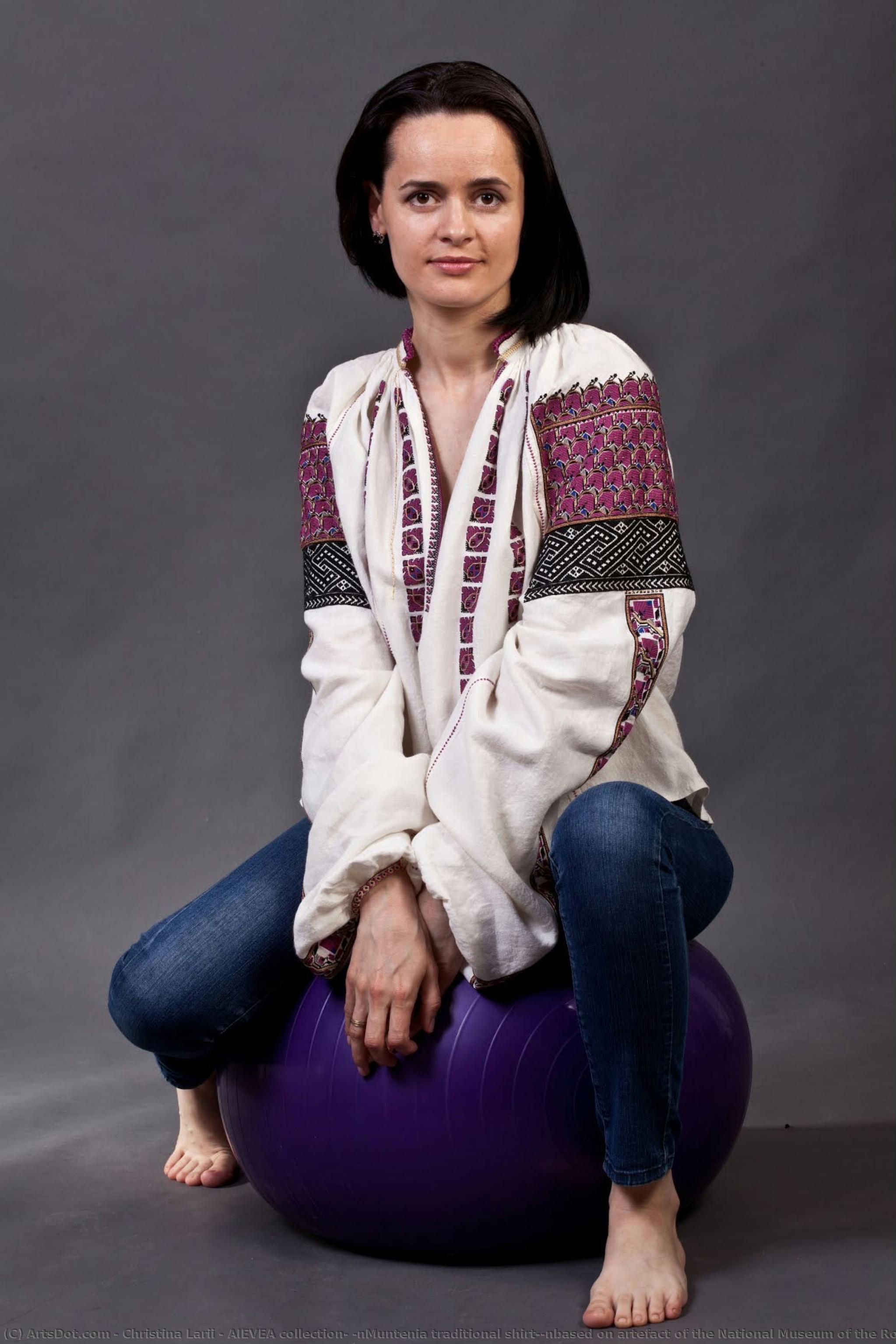 Aievea Collection; \nmuntenia Traditional Shirt;\nbased On Artefact Of The National Museum Of The Romanian Peasant — Christina Larii