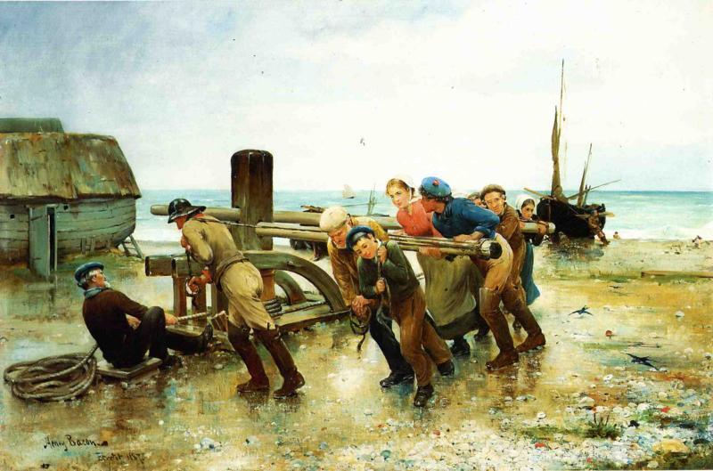 Hauling A Ship — Henry Bacon