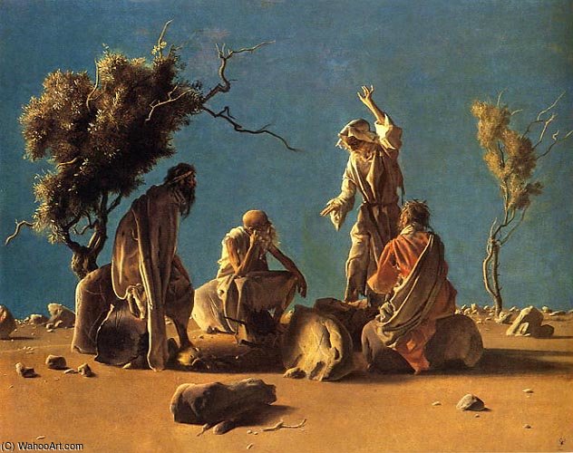 Anacoreti Nel Deserto — Pietro Annigoni