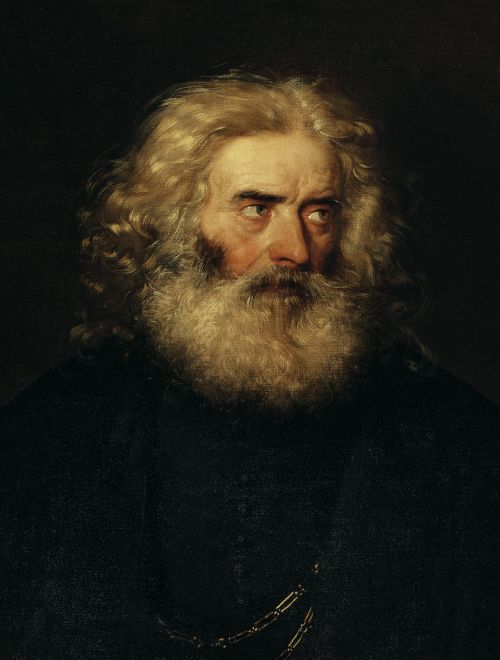 Study Of The Head Of A Bearded Man — Friedrich Ritter Von Amerling