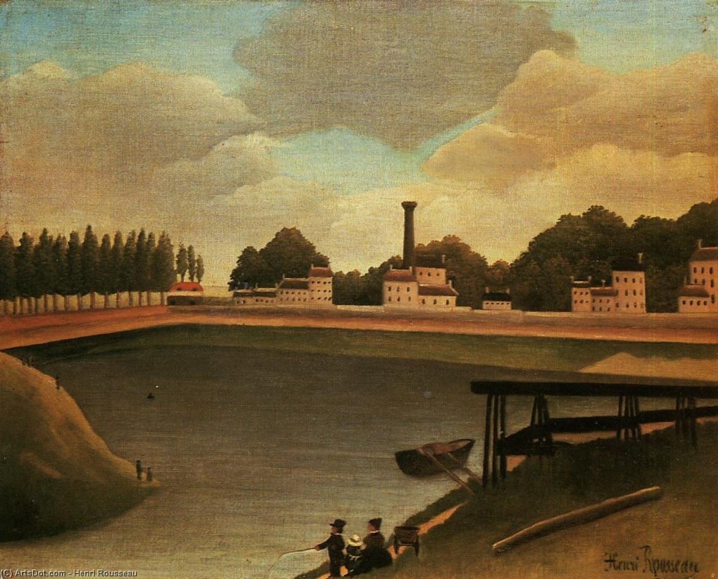 Family Fishing — Henri Julien Félix Rousseau (le Douanier)