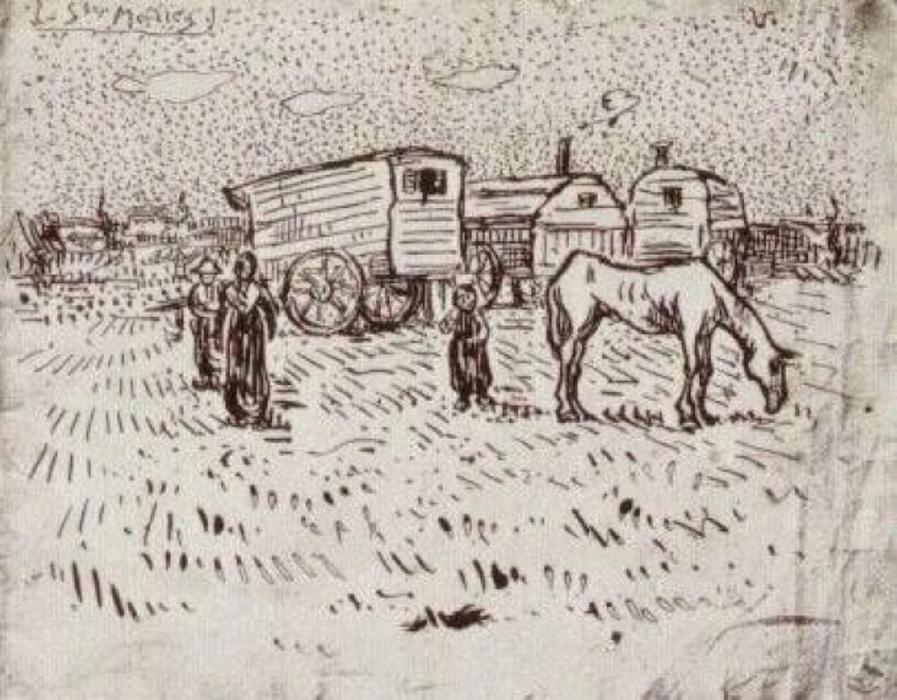 Gypsies At Saintes-maries — Vincent Willem Van Gogh