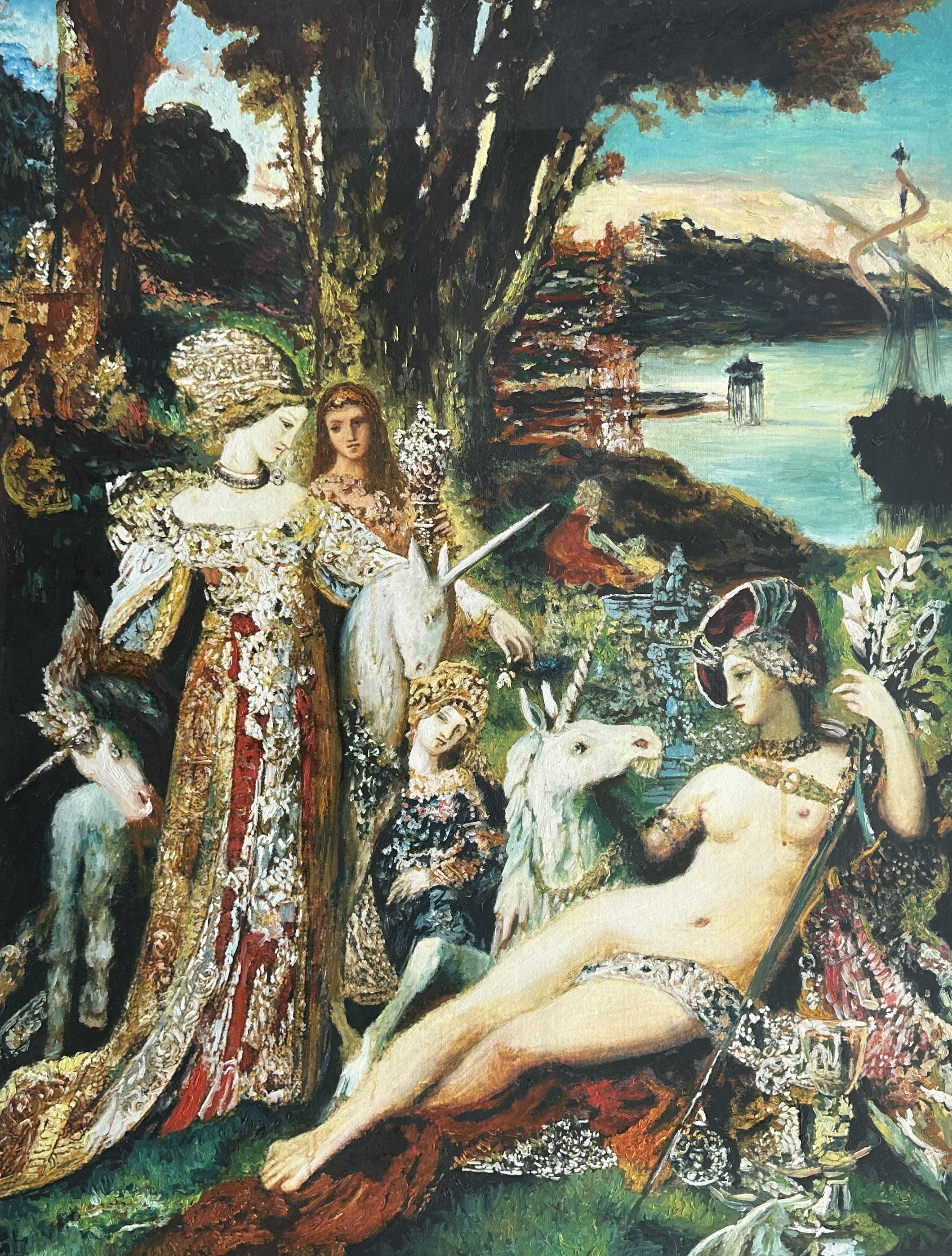 The Unicorns (les Licornes In French) - Gustave Moreau — ゴスタヴ・モロー