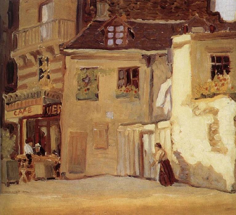 The Cafe Of Paris Corner — Grant Wood