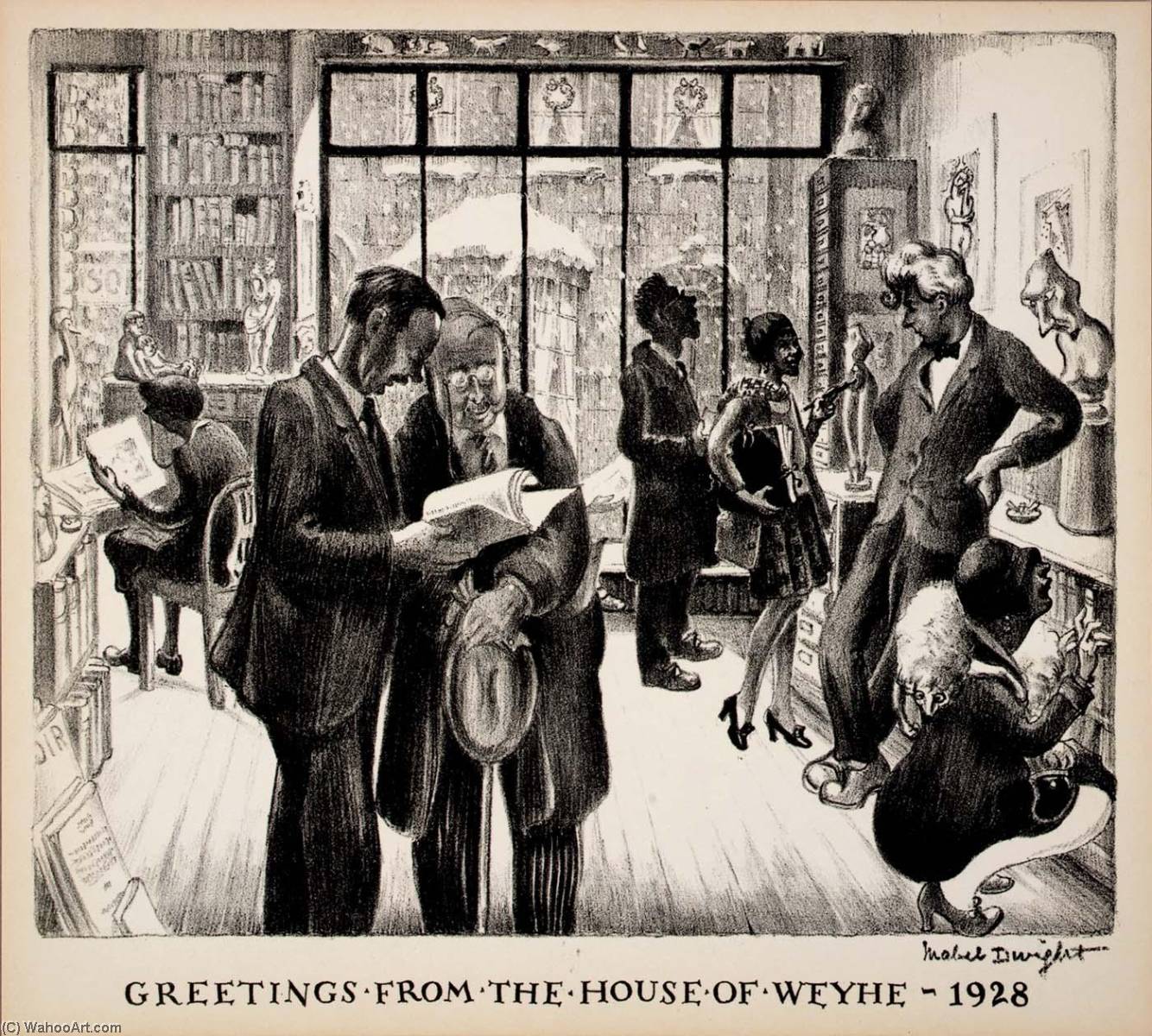 Greetings From The House Of Weyhe 1928 — Mabel Dwight