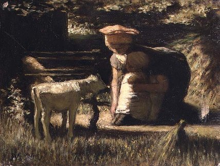 Mother And Child With A Kid — Matthijs Maris