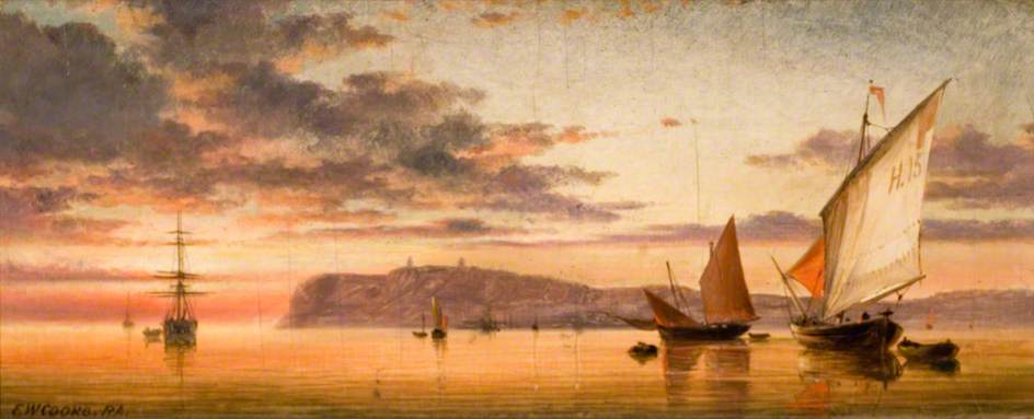 Sunset At Le Havre — Эдвард Уильям Кук