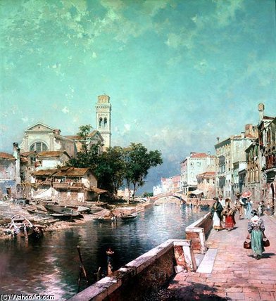 The Canal Tolentini — Franz Richard Unterberger