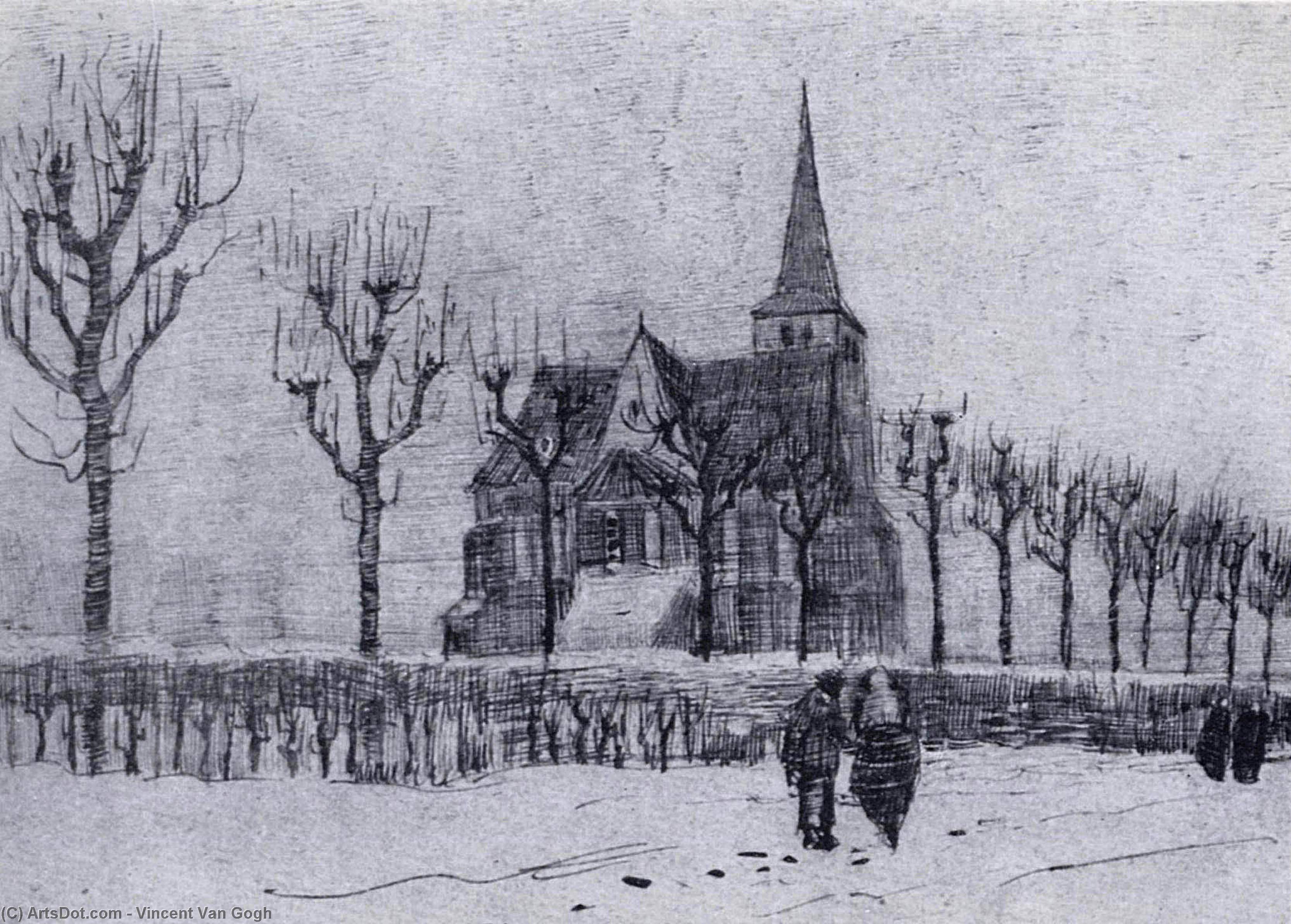 Die Kirche In Nuenen Im Winter — Vincent Willem Van Gogh