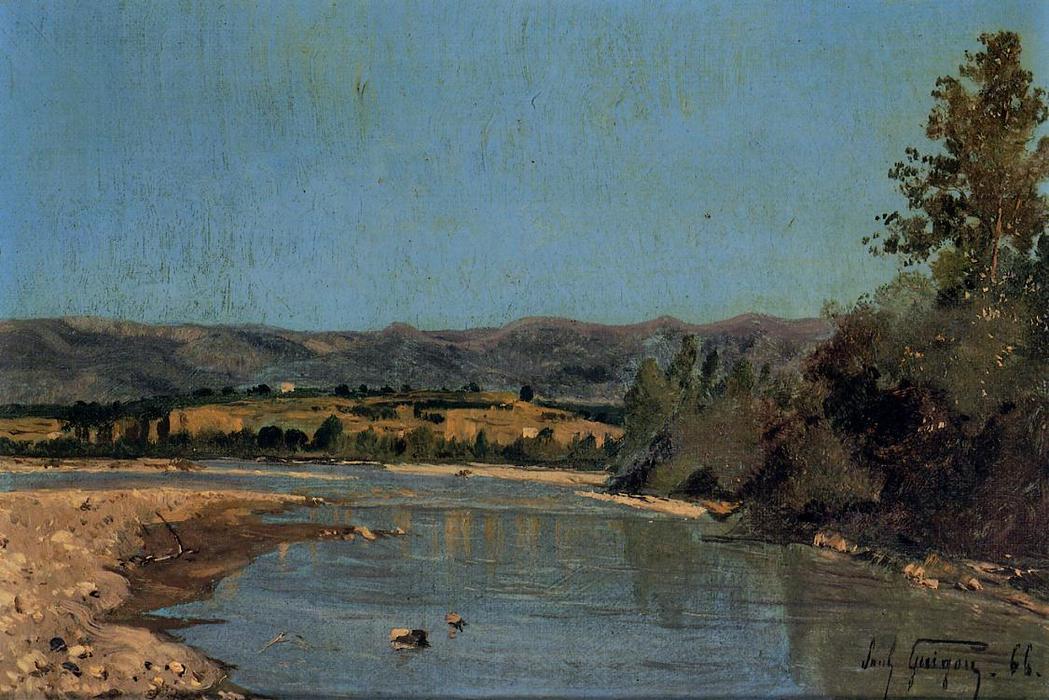 The Banks Of The Durance At Puivert 1 — Paul Camille Guigou