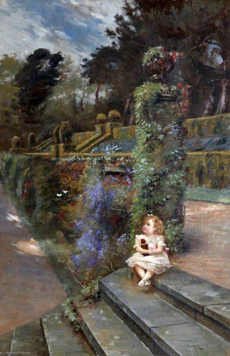 Mary Drewe (1900–1985), In The Garden At Wadhurst Hall, East Sussex — Charles Martin Hardie