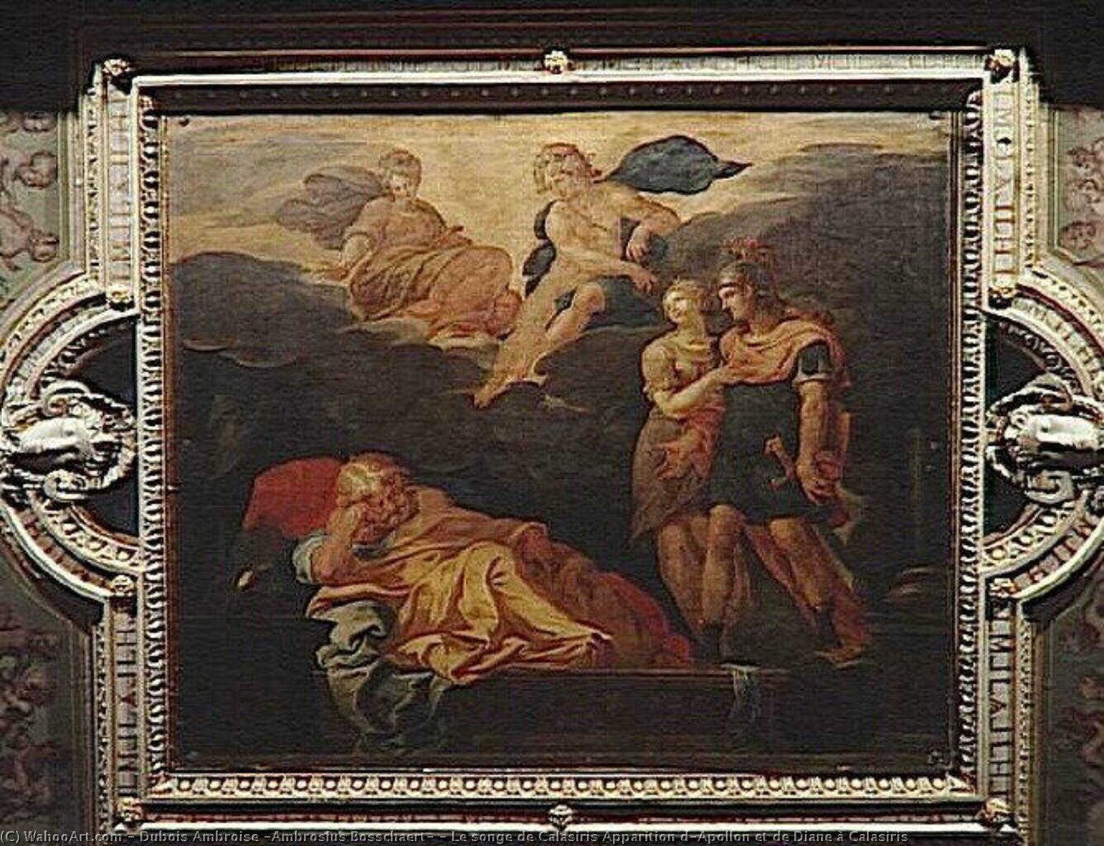 Le Songe De Calasiris Apparition D'apollon Et De Diane À Calasiris — Dubois Ambroise (ambrosius Bosschaert)