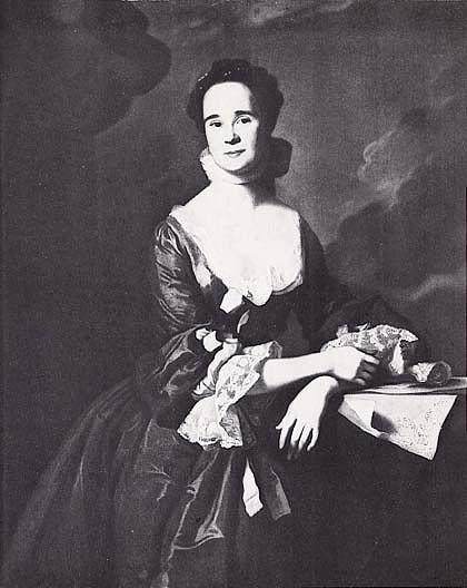 Mrs. Daniel Hubbard (mary Greene), (painting) — John Singleton Copley