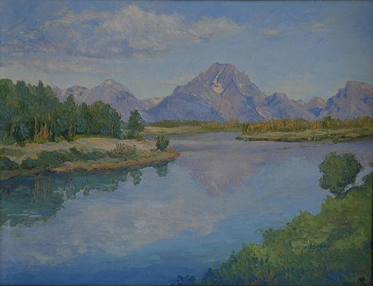 Mt. Moran Just After Dawn, (painting) — Mary Agnes Yerkes