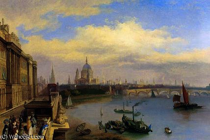 The Thames And St. Paul's Cathedral — William Samuel Parrott