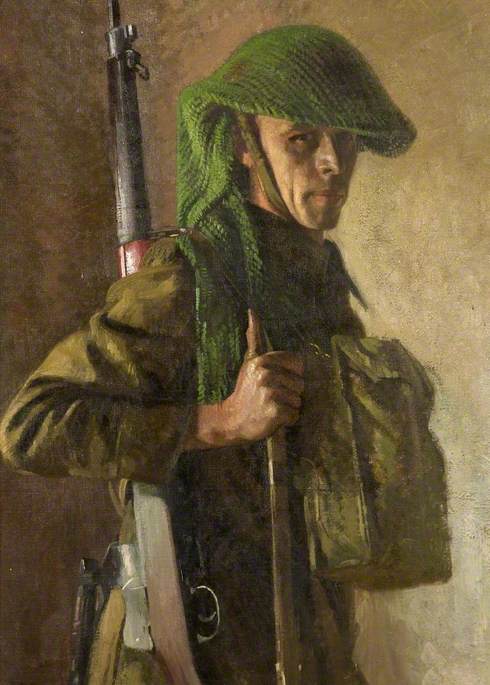 Self Portrait Wearing A Home Guard Uniform — Gerald Gardiner