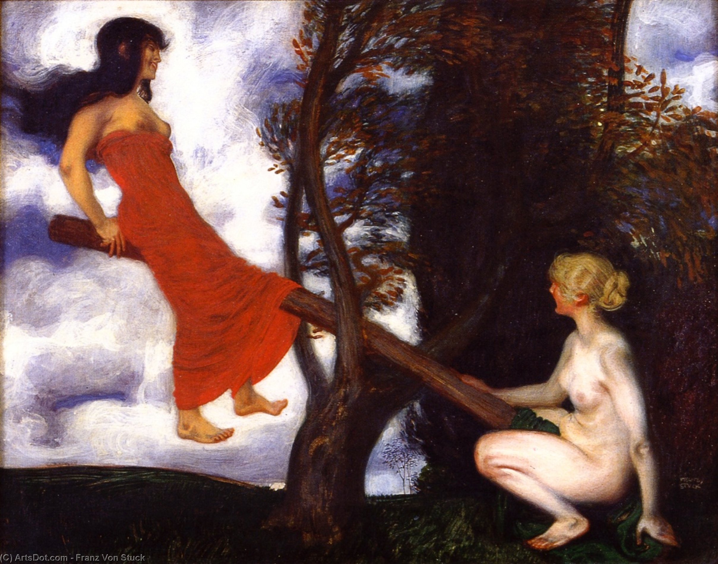 The Seesaw — Franz Ritter Von Stuck