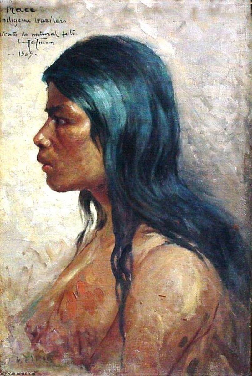 Head Of An Indian Girl — Antonio Parreiras