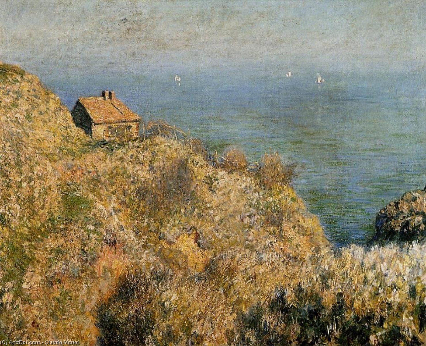 Der Fischerhaus Am Varengeville — Claude Monet