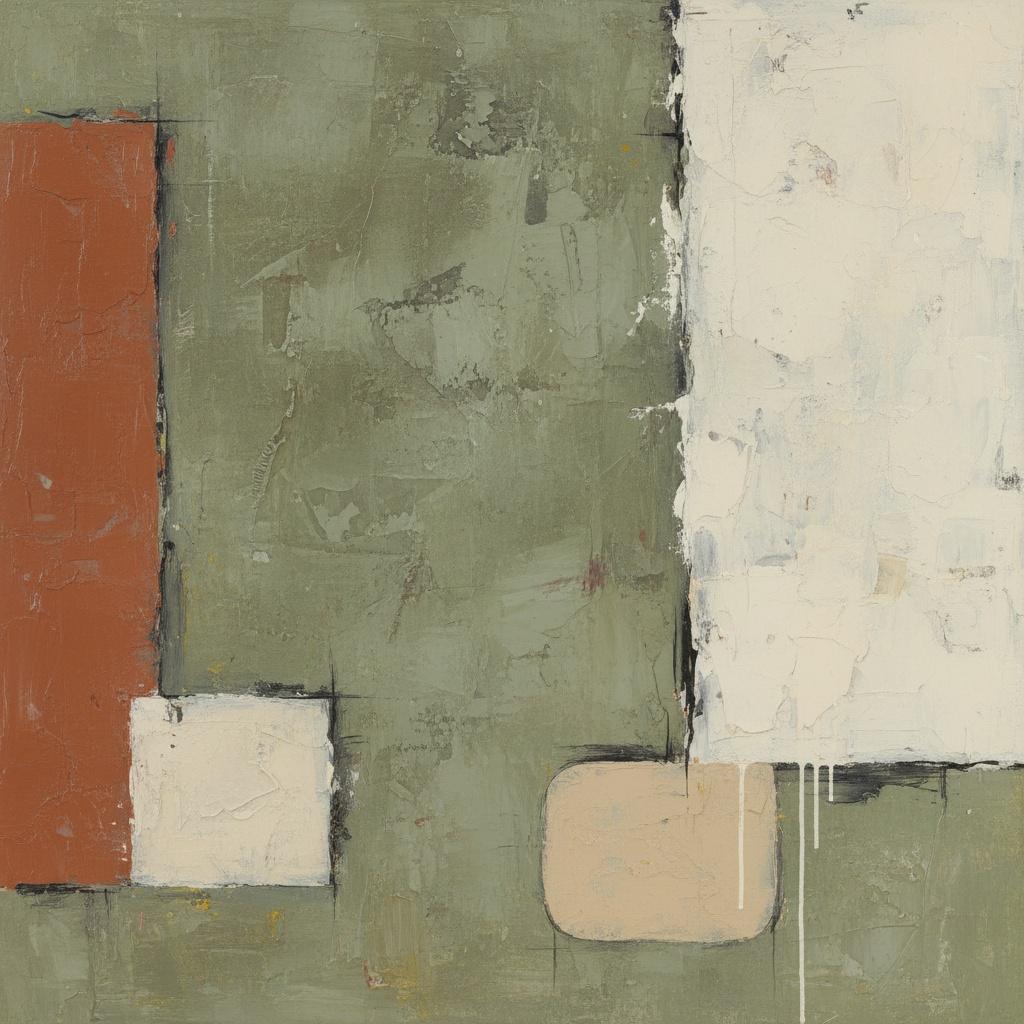 Monolithic Echoes In Terracotta And Sage: A Meditative Study Of Weight And Silence — Laurent Fabre