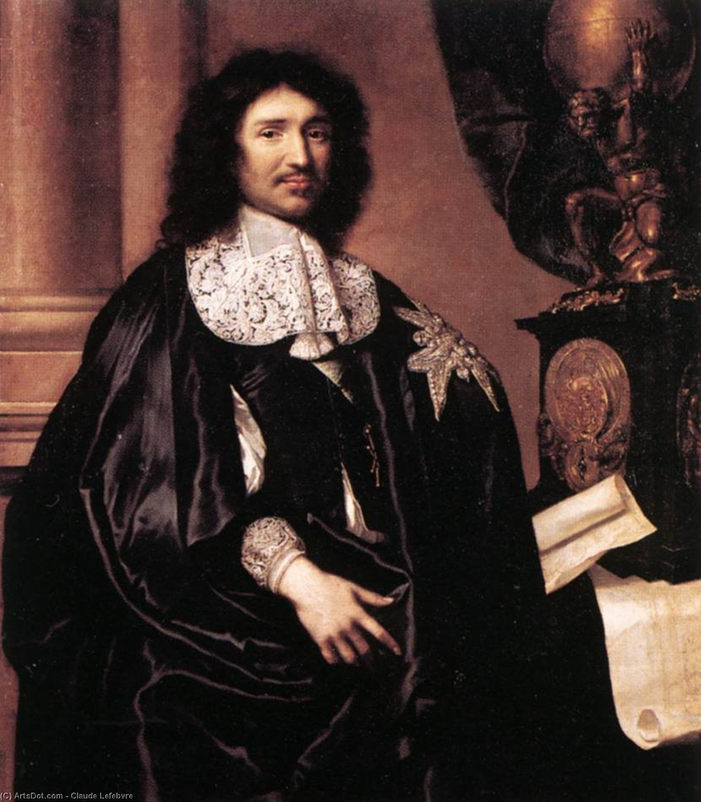 Portrait Of Jean-baptiste Colbert — Claude Lefebvre