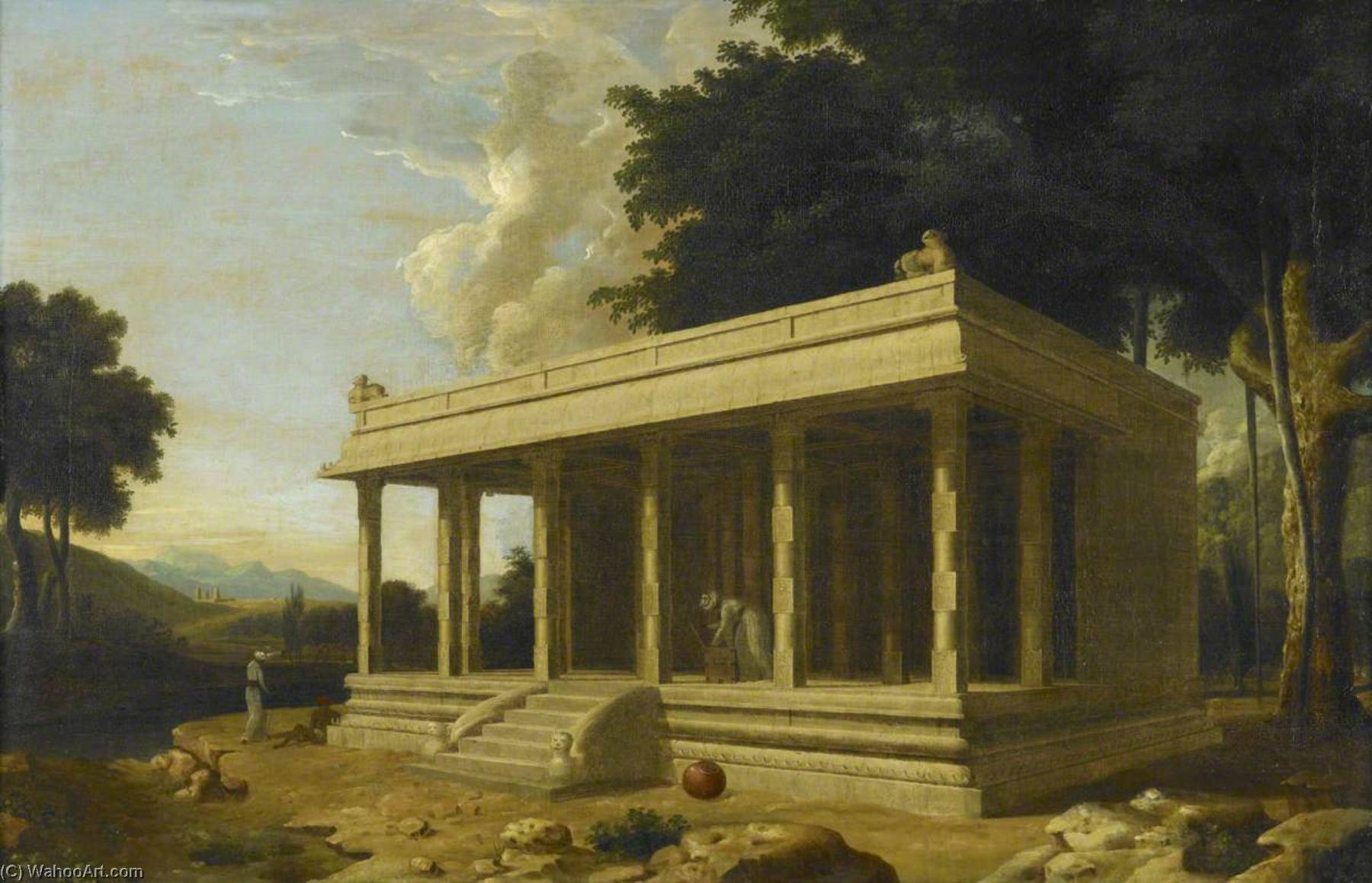 A 'choultry', Or Travellers' Rest House, In South India — Francis Swain Ward