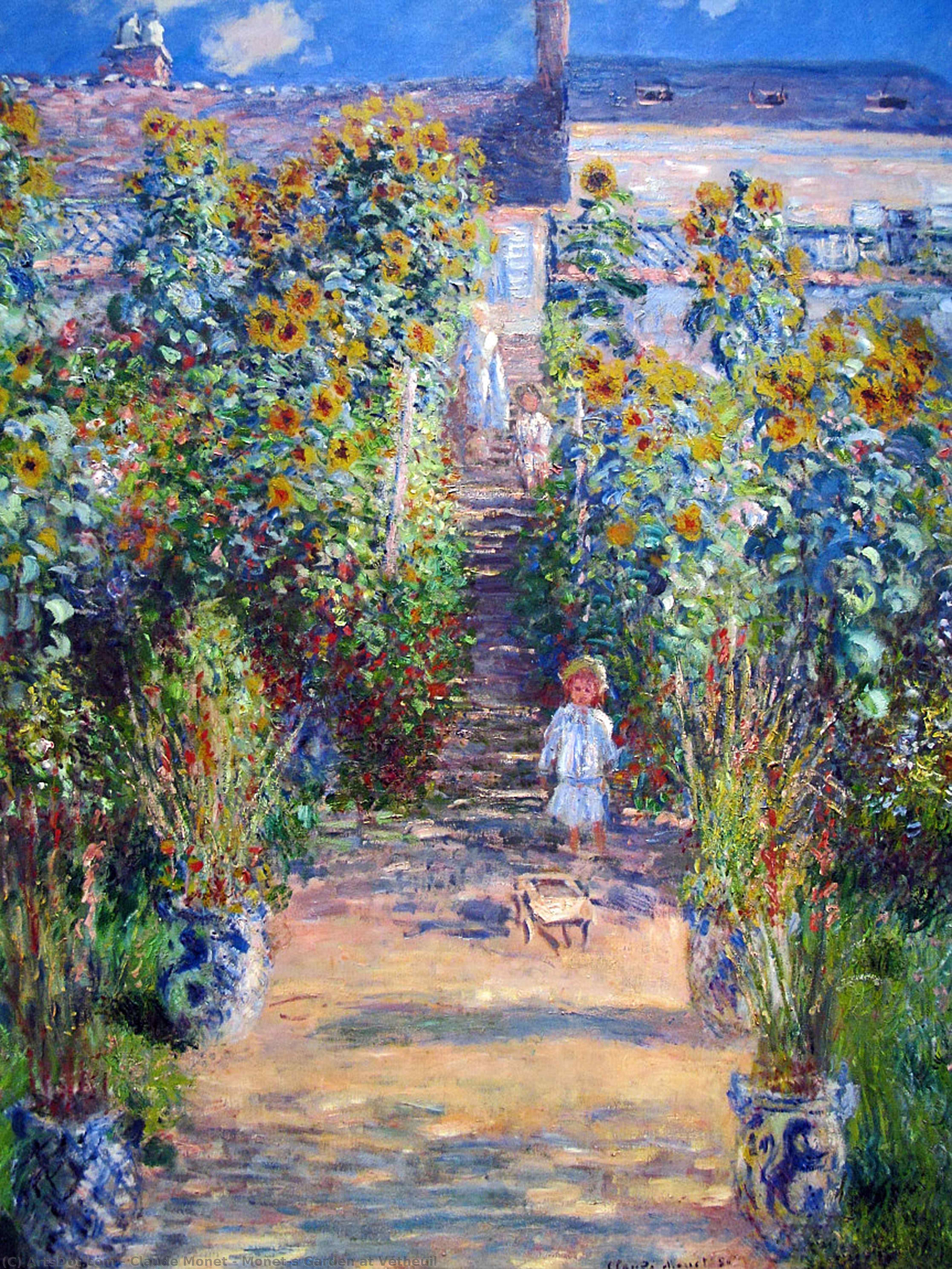 Monet's Garden At Vétheuil — Claude Monet