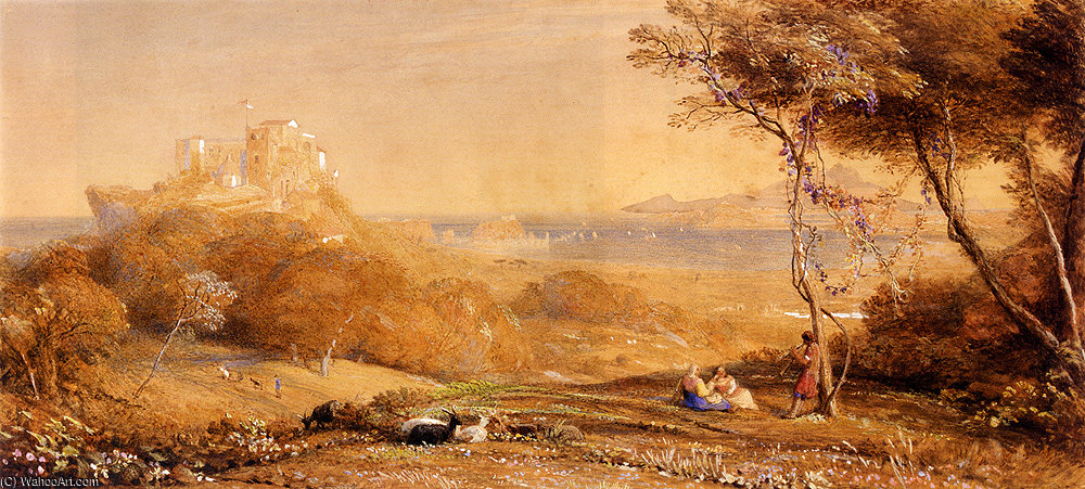 The Porta Di Posillipo And The Bay Of Baiae Italy — Samuel Palmer
