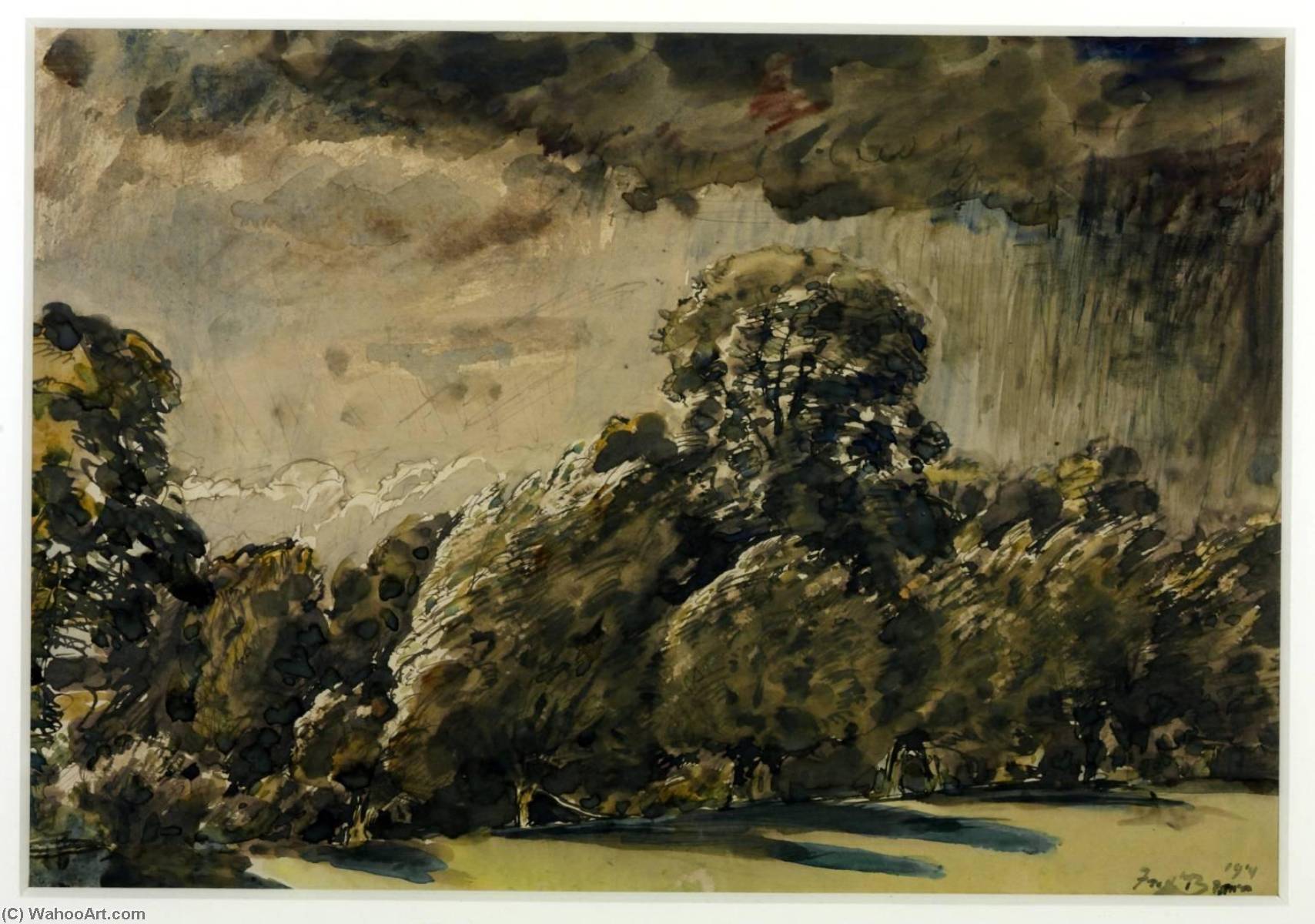 Landscape, The Storm — Frederick Brown