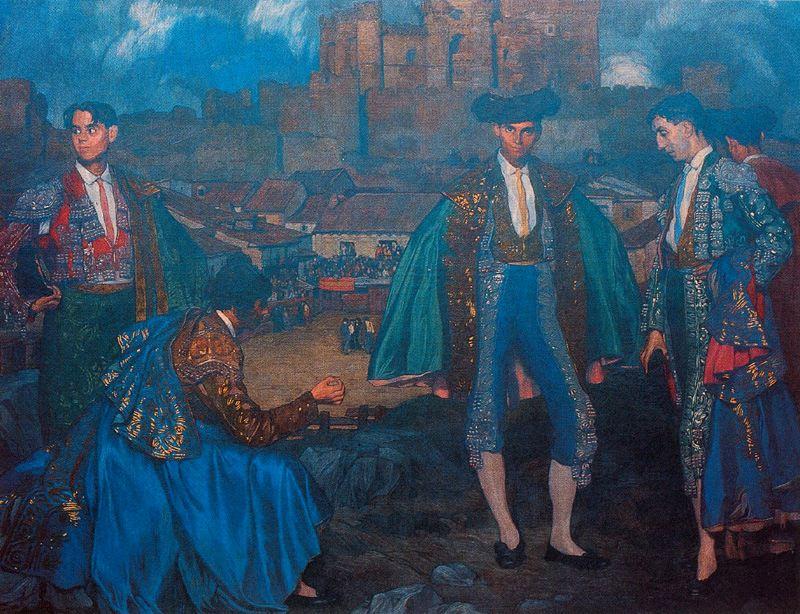 Bullfighters Of Turégano — Ignacio Zuloaga Y Zabala