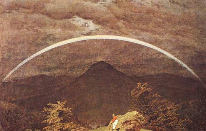 Paisaje Montañoso Con Arcoíris — Caspar David Friedrich