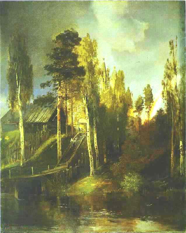 Monastery Gates — Алексей Кондратьевич Саврасов