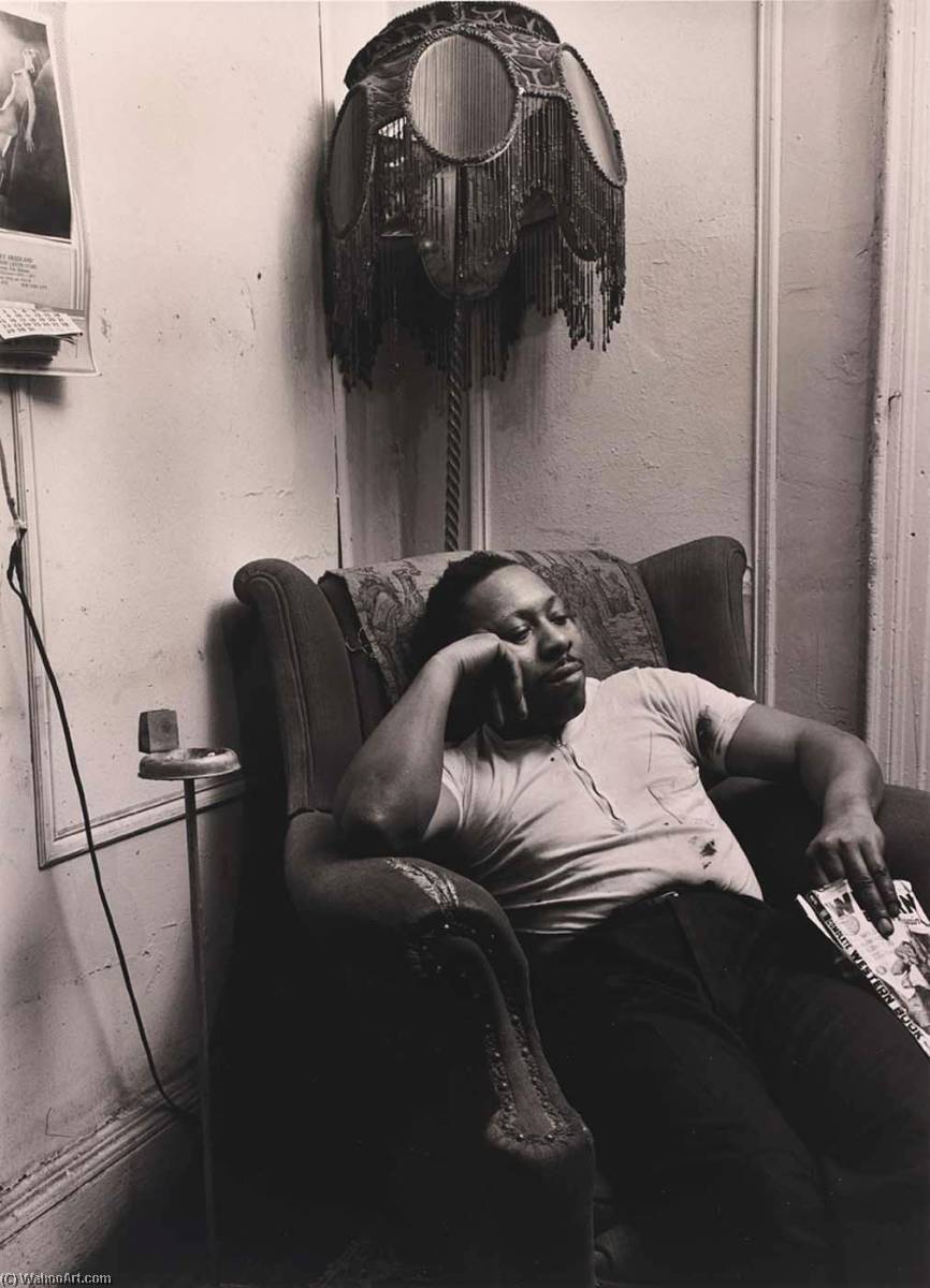 Janitor, From The Project The Most Crowded Block — Aaron Siskind
