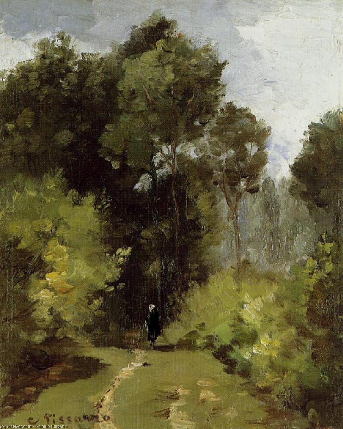 In The Woods — Camille Pissarro