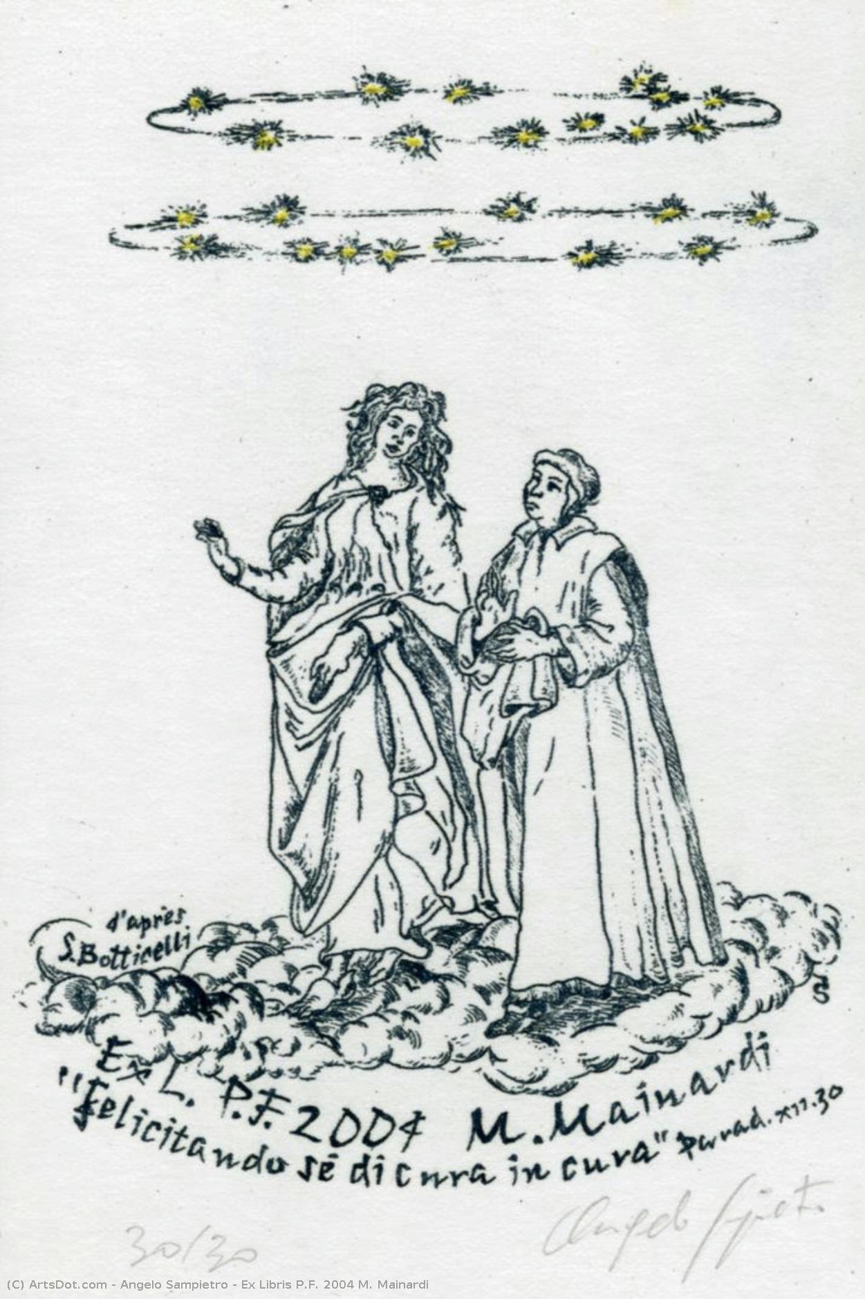 Ex Libris P.f. 2004 M. Mainardi — Angelo Sampietro