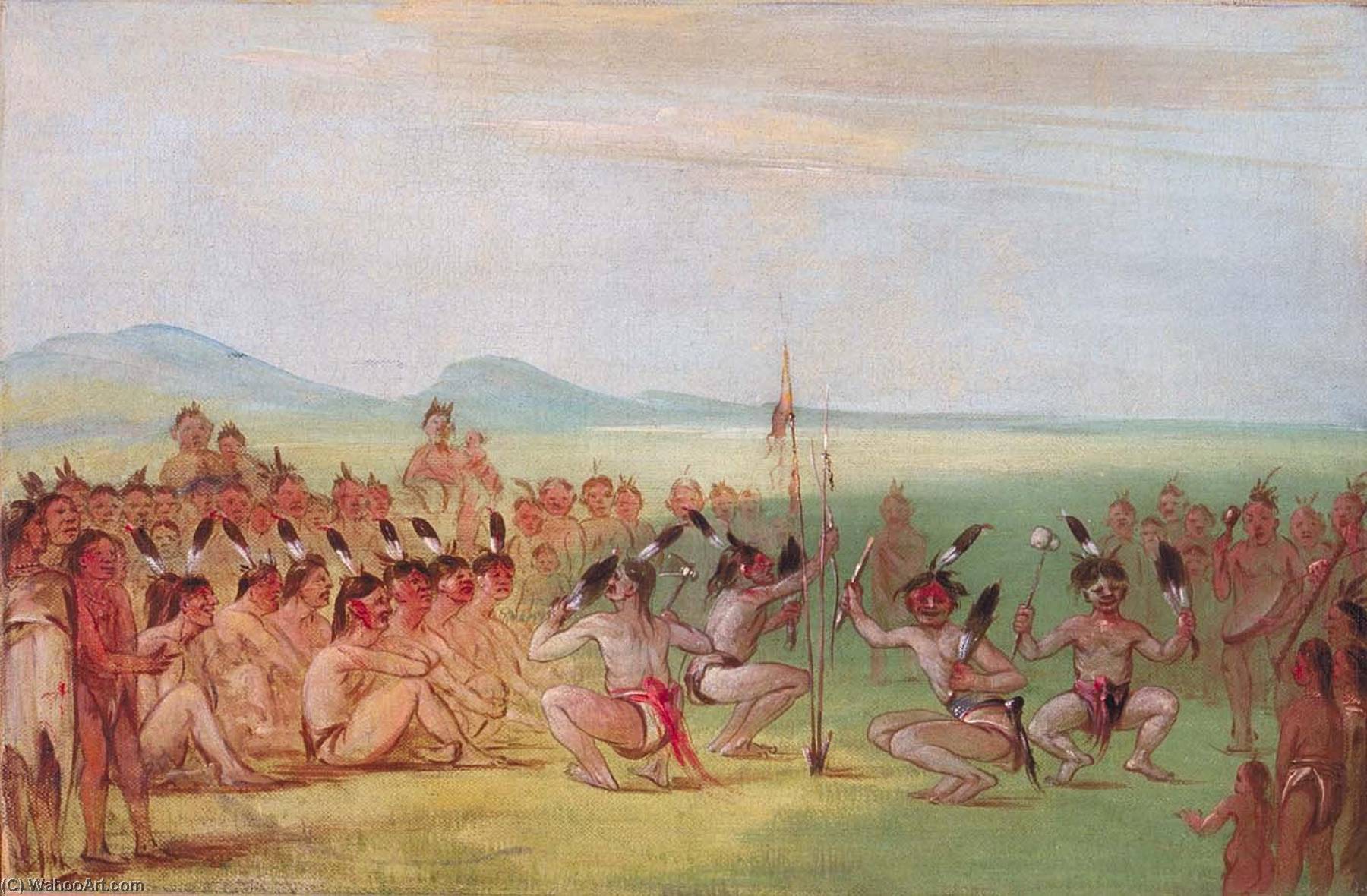 Eagle Dance, Choctaw — George Catlin
