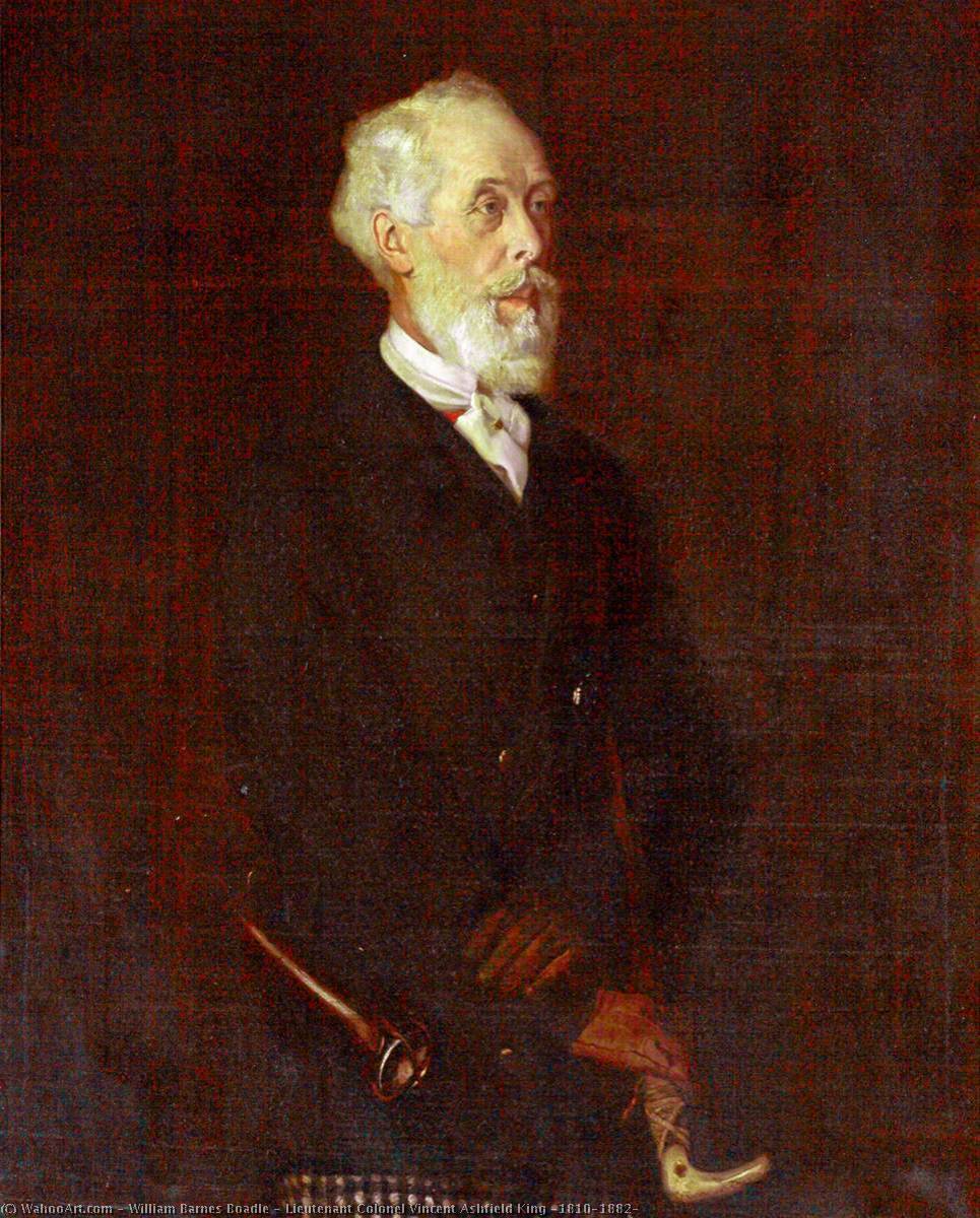 Lieutenant Colonel Vincent Ashfield King (1810–1882) — William Barnes Boadle